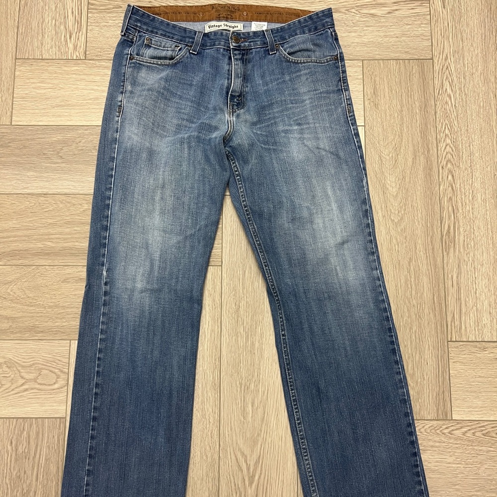 Levi Strauss Mens Jeans Authentics Signature Vintage Straight Leg Measures 34X34